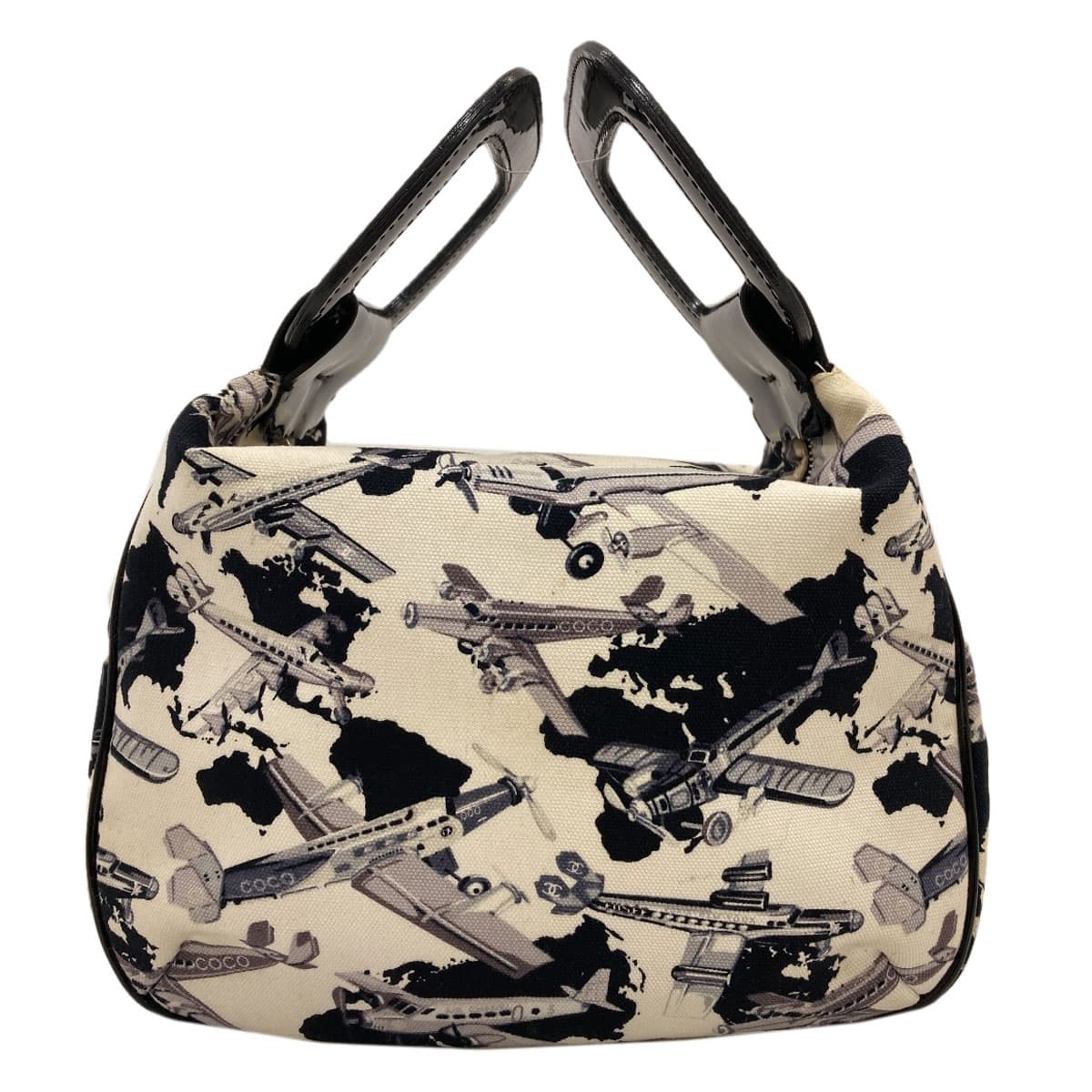 Chanel Airline airplane pattern handbag canvas for women [Used] [CHANEL]