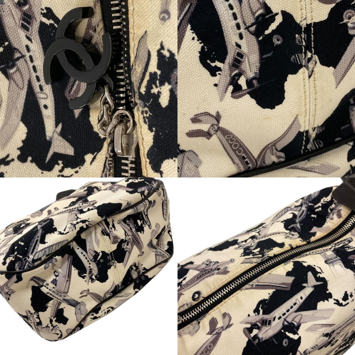 Chanel Airline airplane pattern handbag canvas for women [Used] [CHANEL] 8