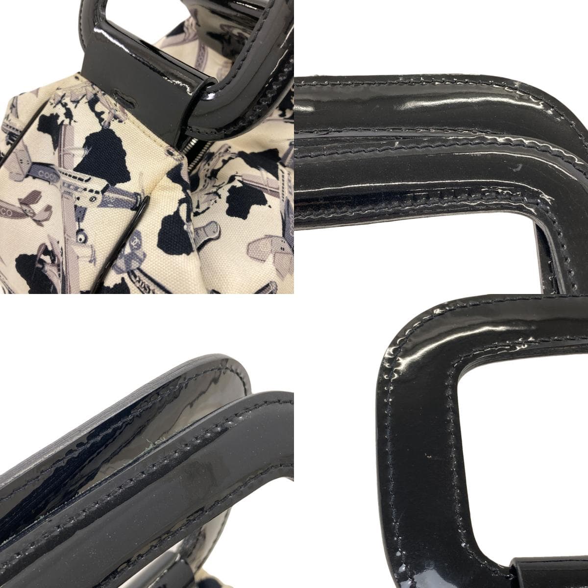 Chanel Airline airplane pattern handbag canvas for women [Used] [CHANEL] 9