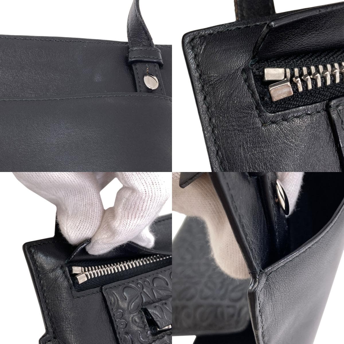 Loewe Anagram Repeat Shoulder Bag Calf for Women [Used] [LOEWE] 7