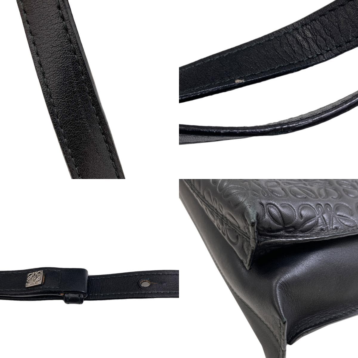 Loewe Anagram Repeat Shoulder Bag Calf for Women [Used] [LOEWE] 9