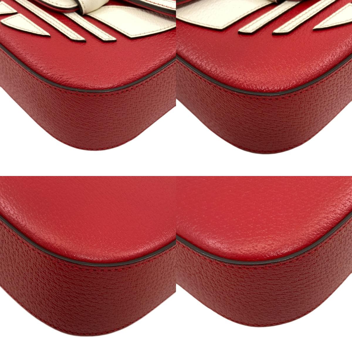 Gucci 658574 Horsebit Adidas Collaboration Shoulder Bag Leather Women's [Used] [GUCCI] 658574 10