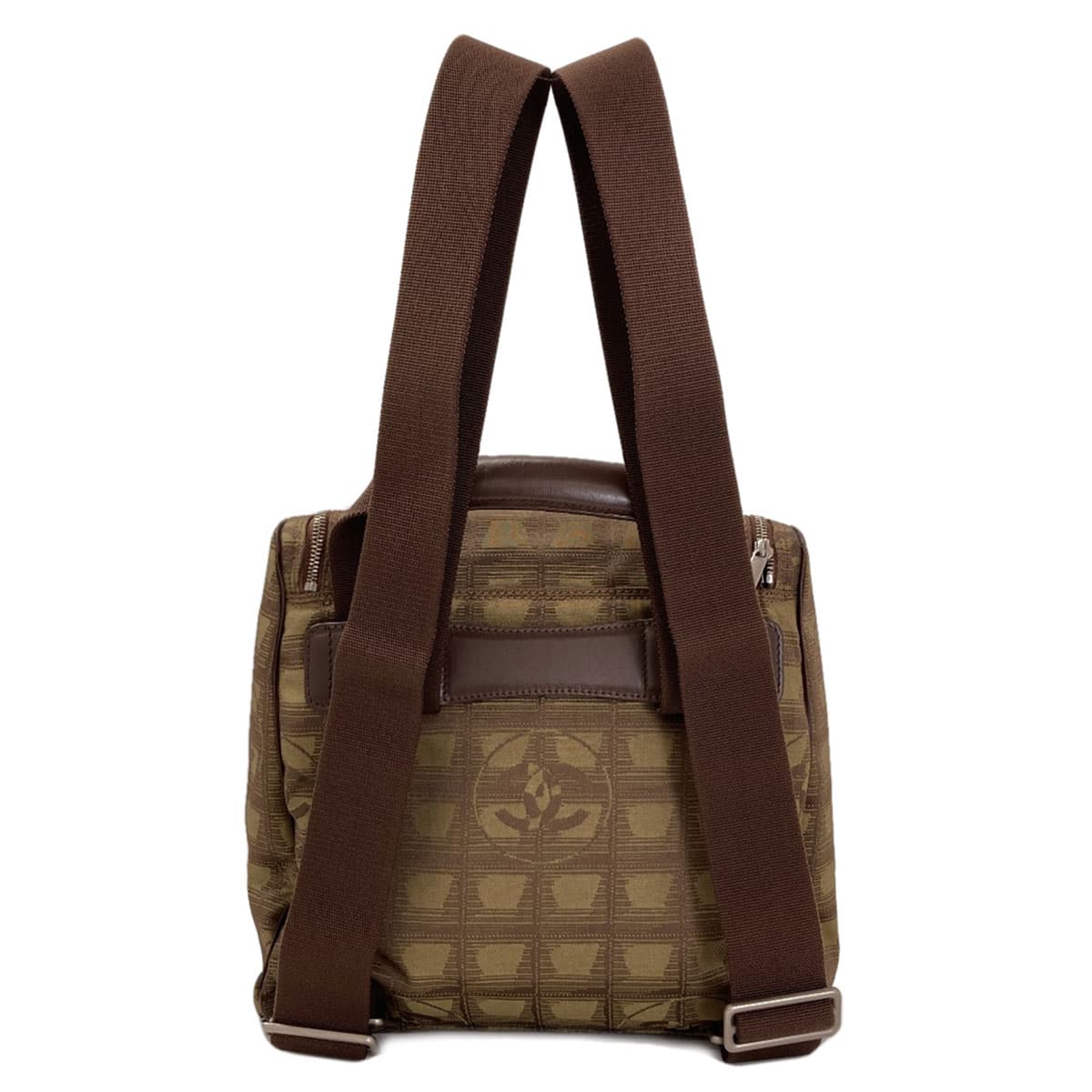 Chanel Neutral Travel Line Silver Hardware Backpack/Daypack Nylon Material Ladies [Used] [CHANEL] 2