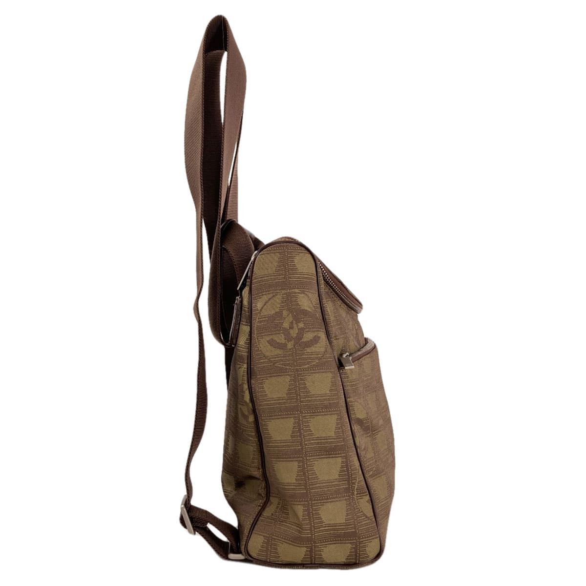 Chanel Neutral Travel Line Silver Hardware Backpack/Daypack Nylon Material Ladies [Used] [CHANEL] 3