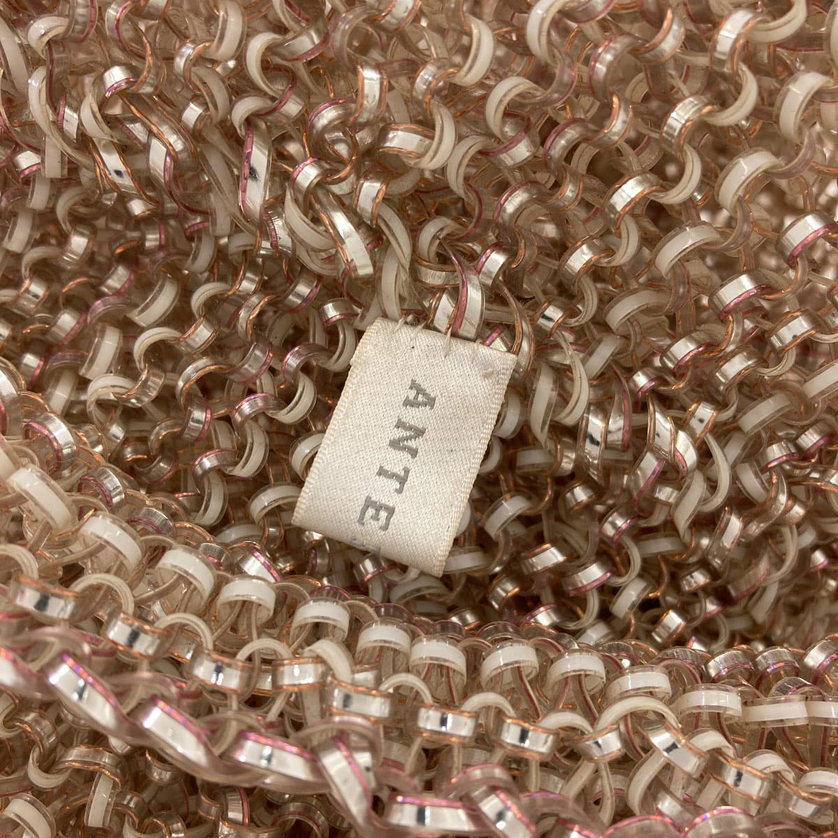 Anteprima wire bag with bag charm, handbag, PVC, ladies [used] [ANTEPRIMA] 6