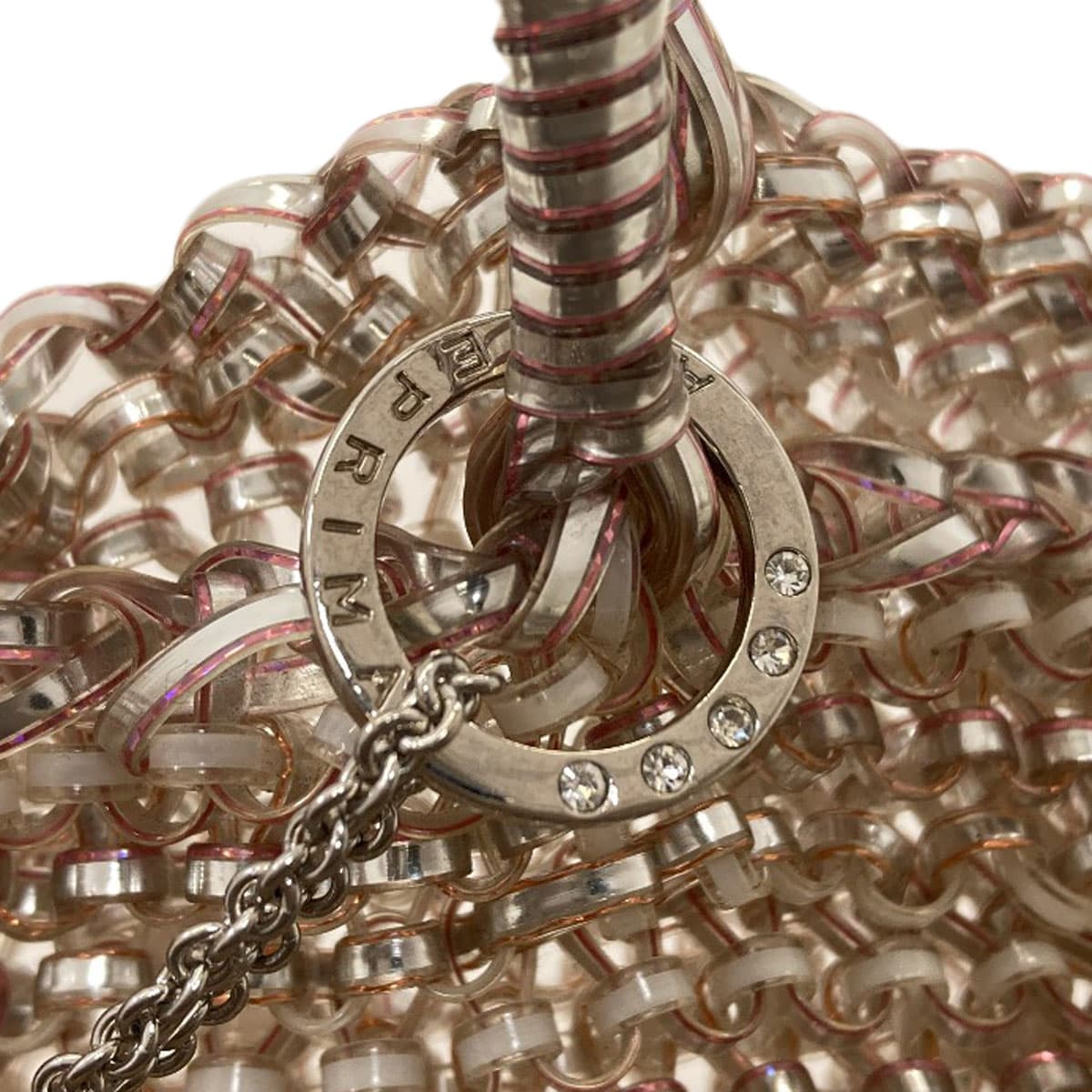 Anteprima wire bag with bag charm, handbag, PVC, ladies [used] [ANTEPRIMA] 8