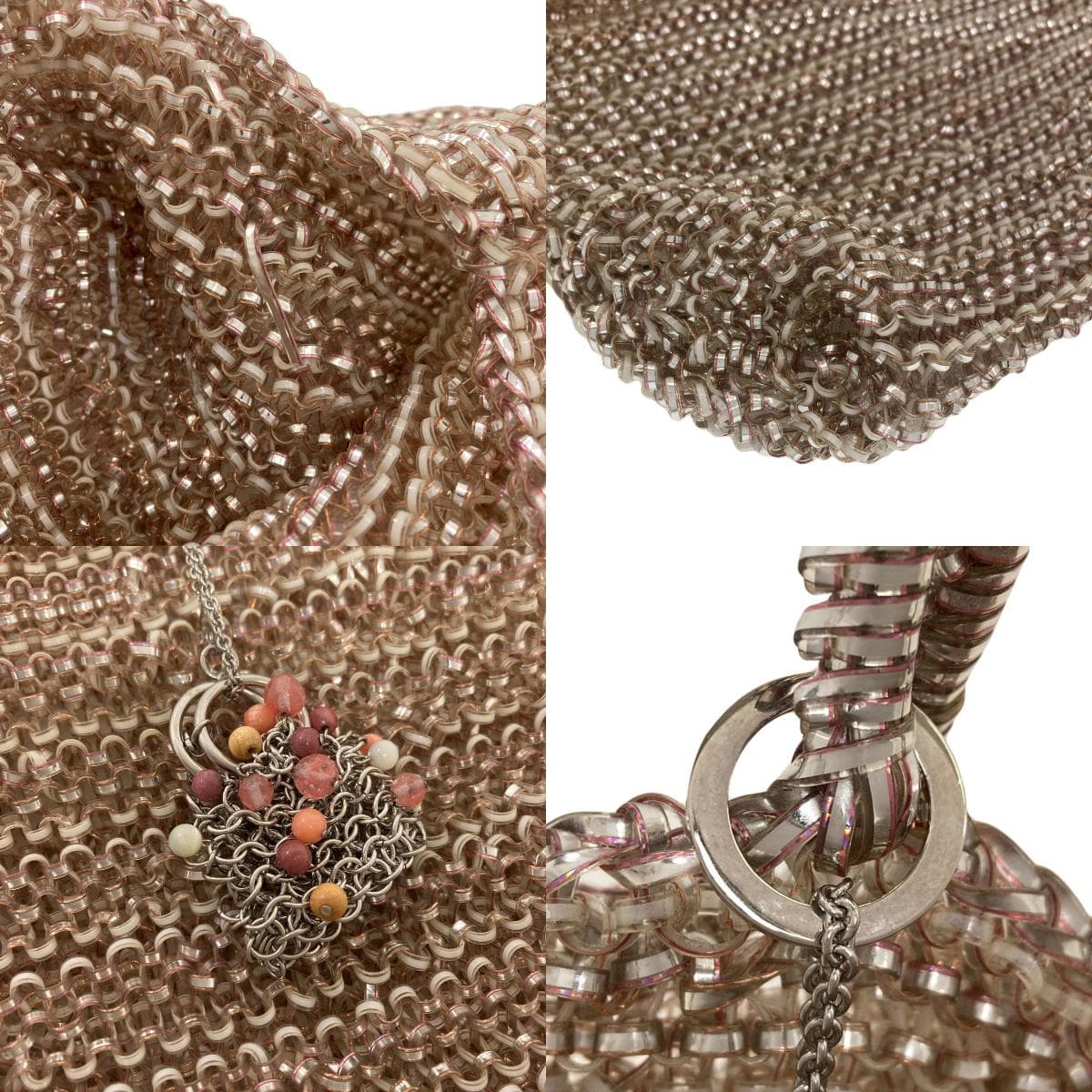 Anteprima wire bag with bag charm, handbag, PVC, ladies [used] [ANTEPRIMA] 9