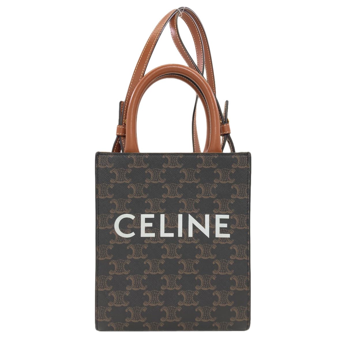 Celine Mini Vertical Cabas 2WAY Handbag PVC Ladies [Used] [CELINE]