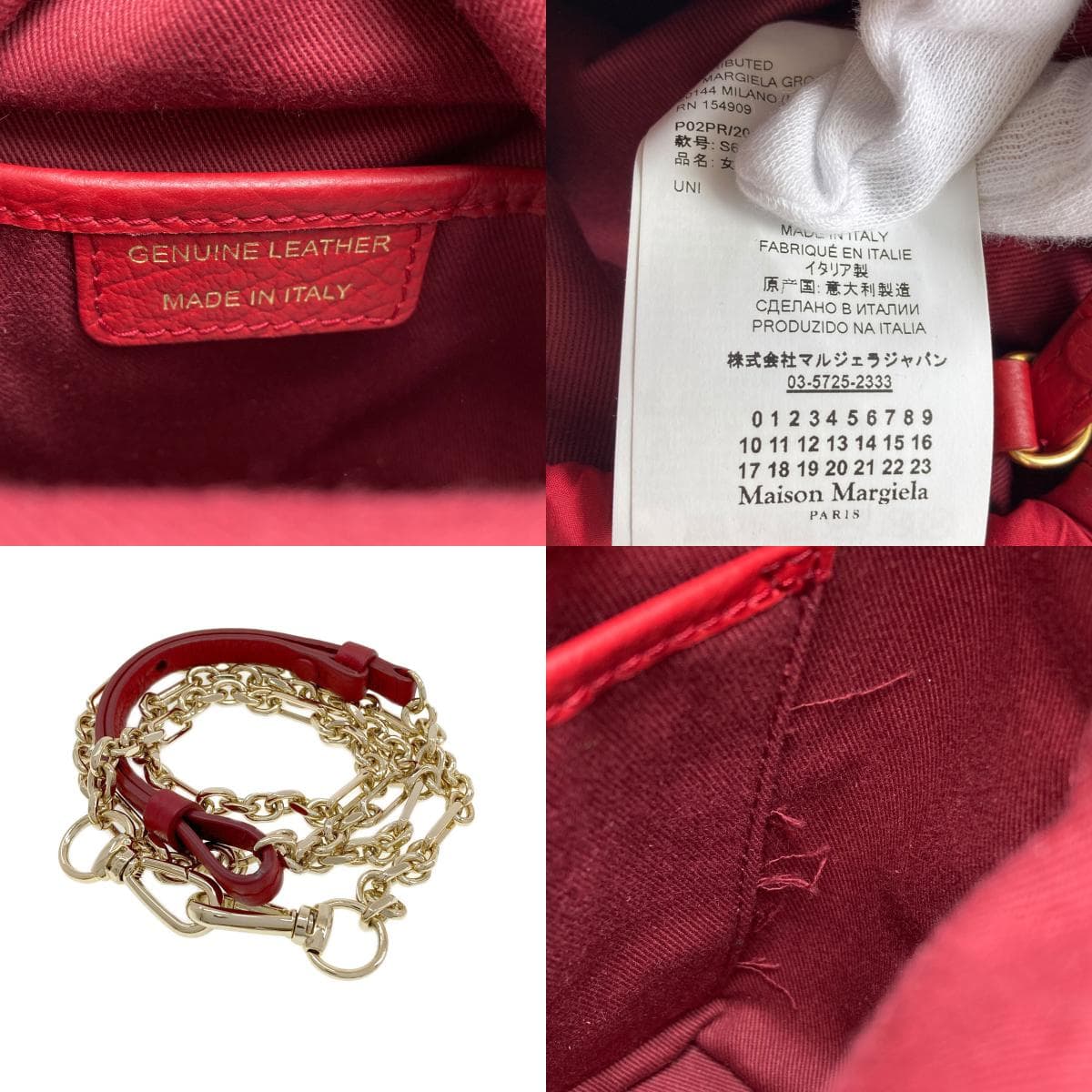 Maison Margiela 5AC Bucket Bag 2WAY Handbag Leather Ladies [Used] [Maison Margiela] 6