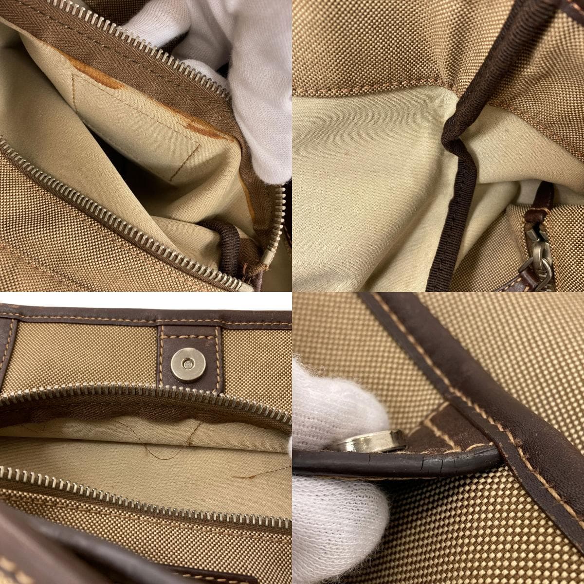 Prada Logo Jacquard Tote Bag Canvas Ladies [Used] [PRADA] 6