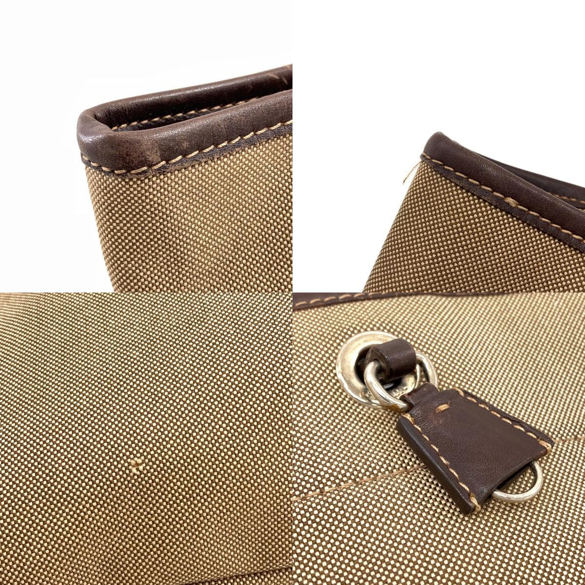 Prada Logo Jacquard Tote Bag Canvas Ladies [Used] [PRADA] 8