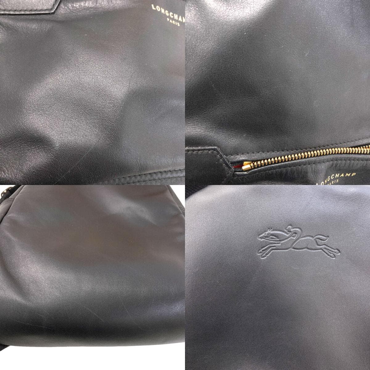 Longchamp Logo Backpack/Daypack Leather for Women [Used] [Longchamp] 6