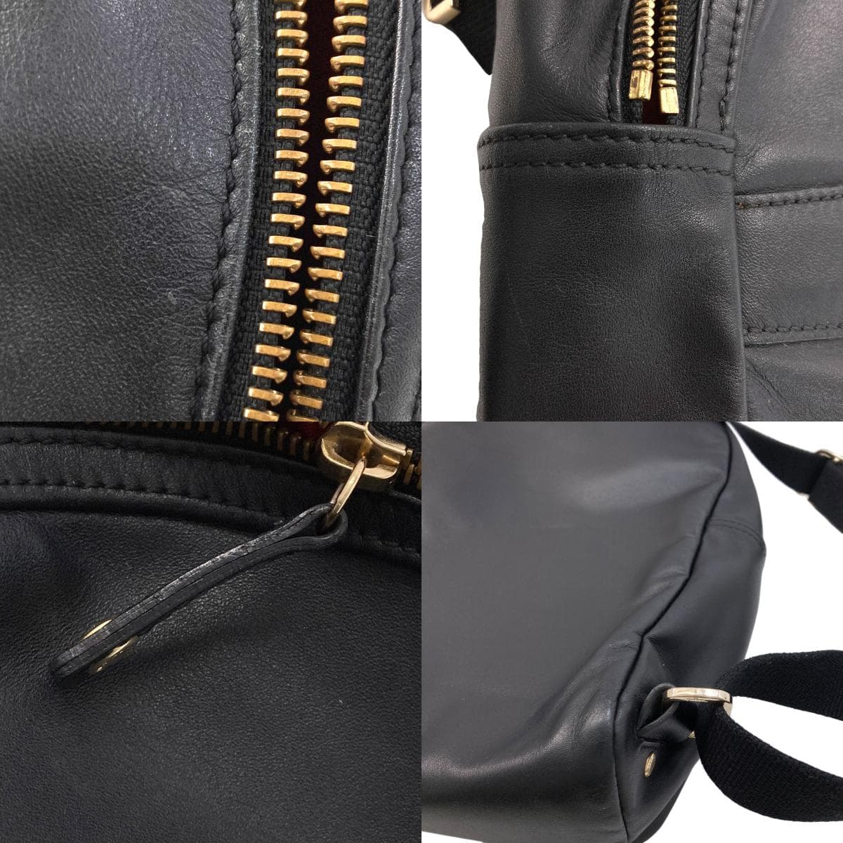 Longchamp Logo Backpack/Daypack Leather for Women [Used] [Longchamp] 7