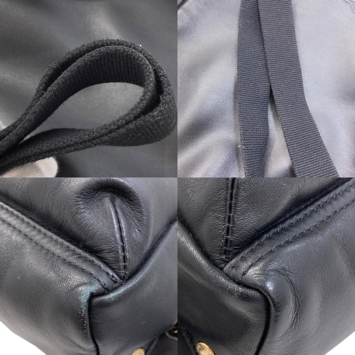 Longchamp Logo Backpack/Daypack Leather for Women [Used] [Longchamp] 9