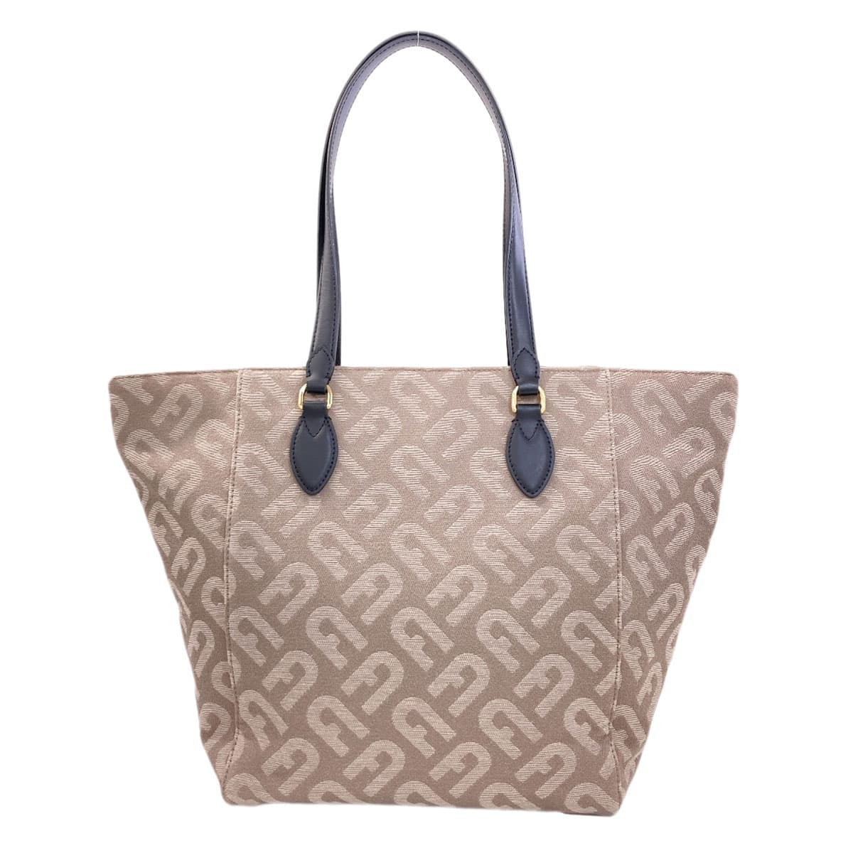 Furla Arch Logo Pattern Tote Bag Canvas Ladies [Used] [Furla] 2