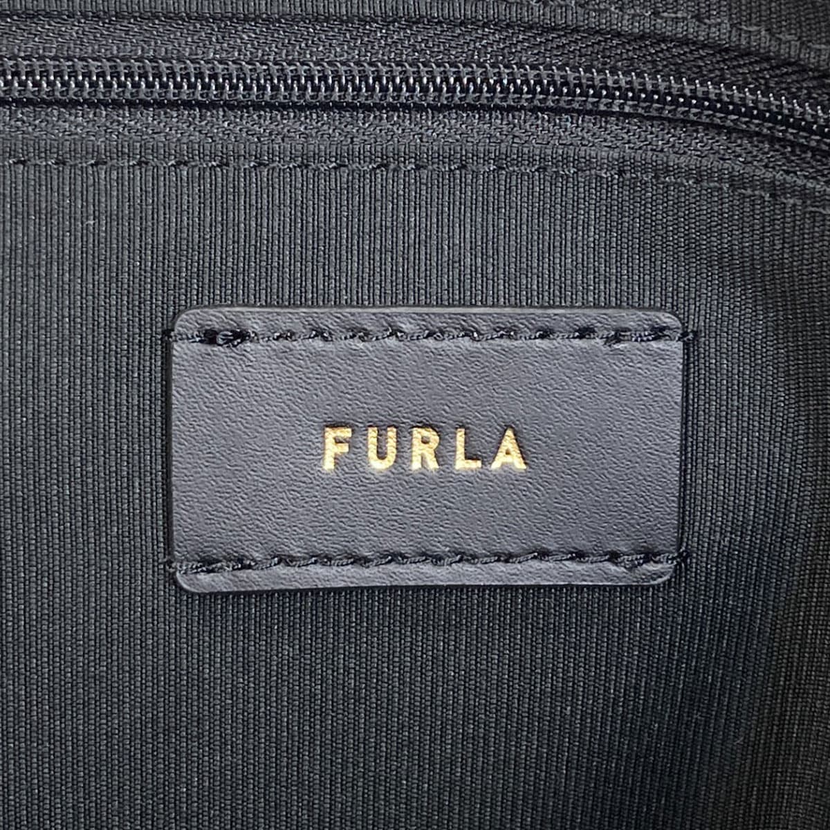 Furla Arch Logo Pattern Tote Bag Canvas Ladies [Used] [Furla] 6