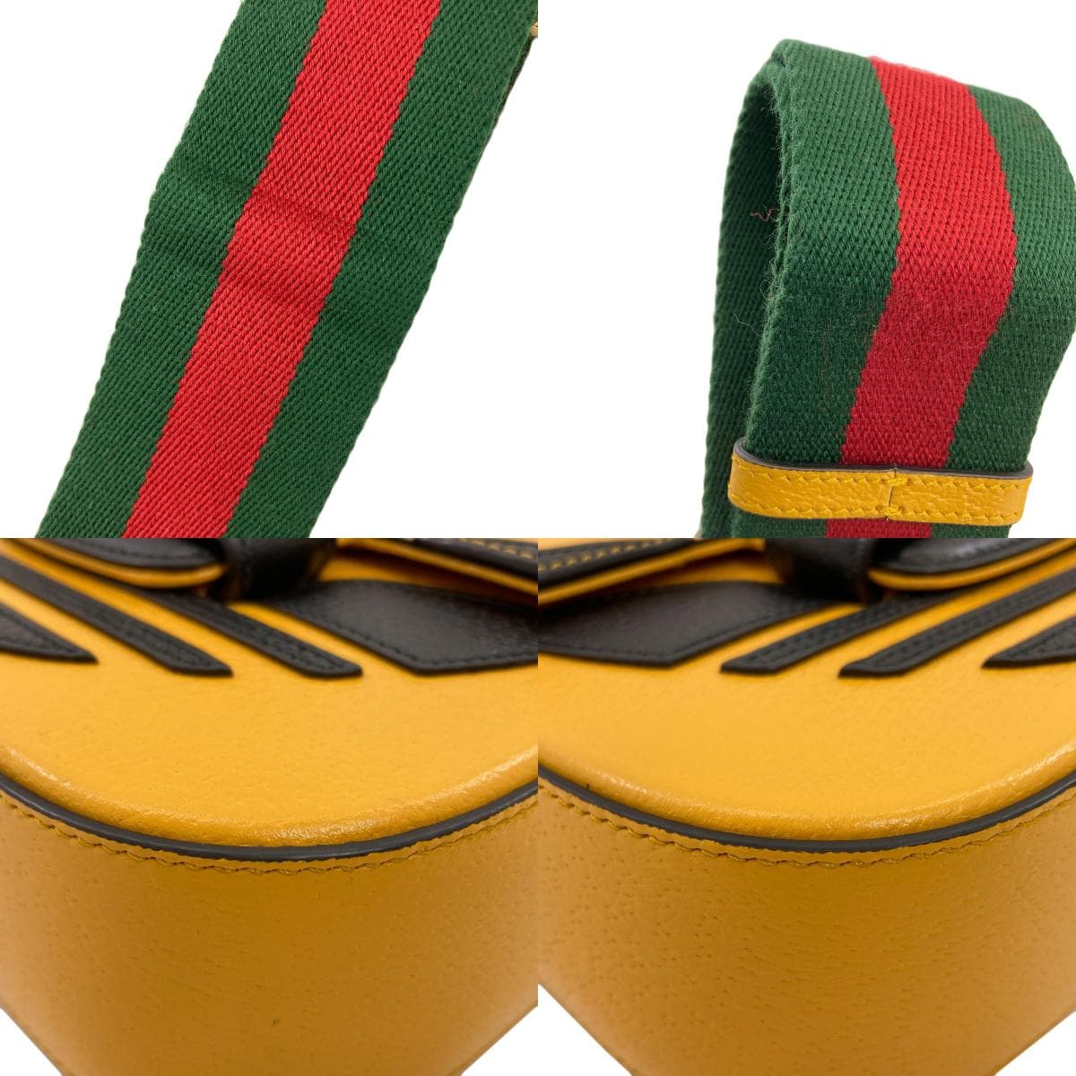 Gucci 658574 Horsebit 1955 Adidas Collaboration Shoulder Bag Calf Leather for Women [Used] [GUCCI] 658574 9