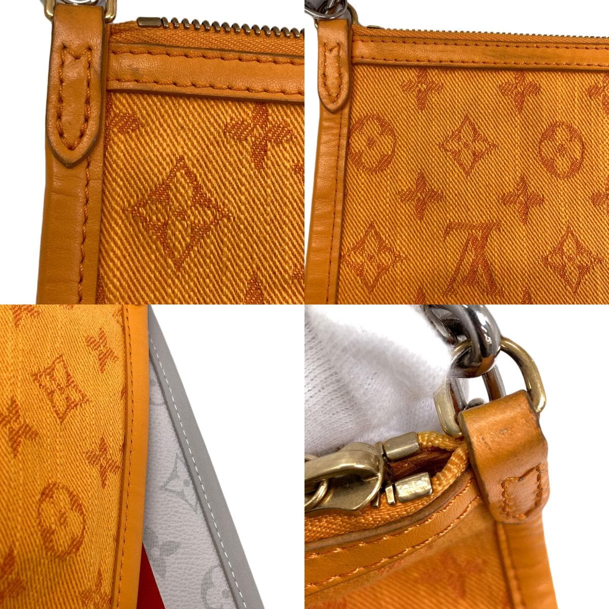 Louis Vuitton M44640 Monogram Flat Messenger Shoulder Bag Monogram Canvas/Monogram Denim for Women [Used] [LOUIS VUITTON] M44640 6