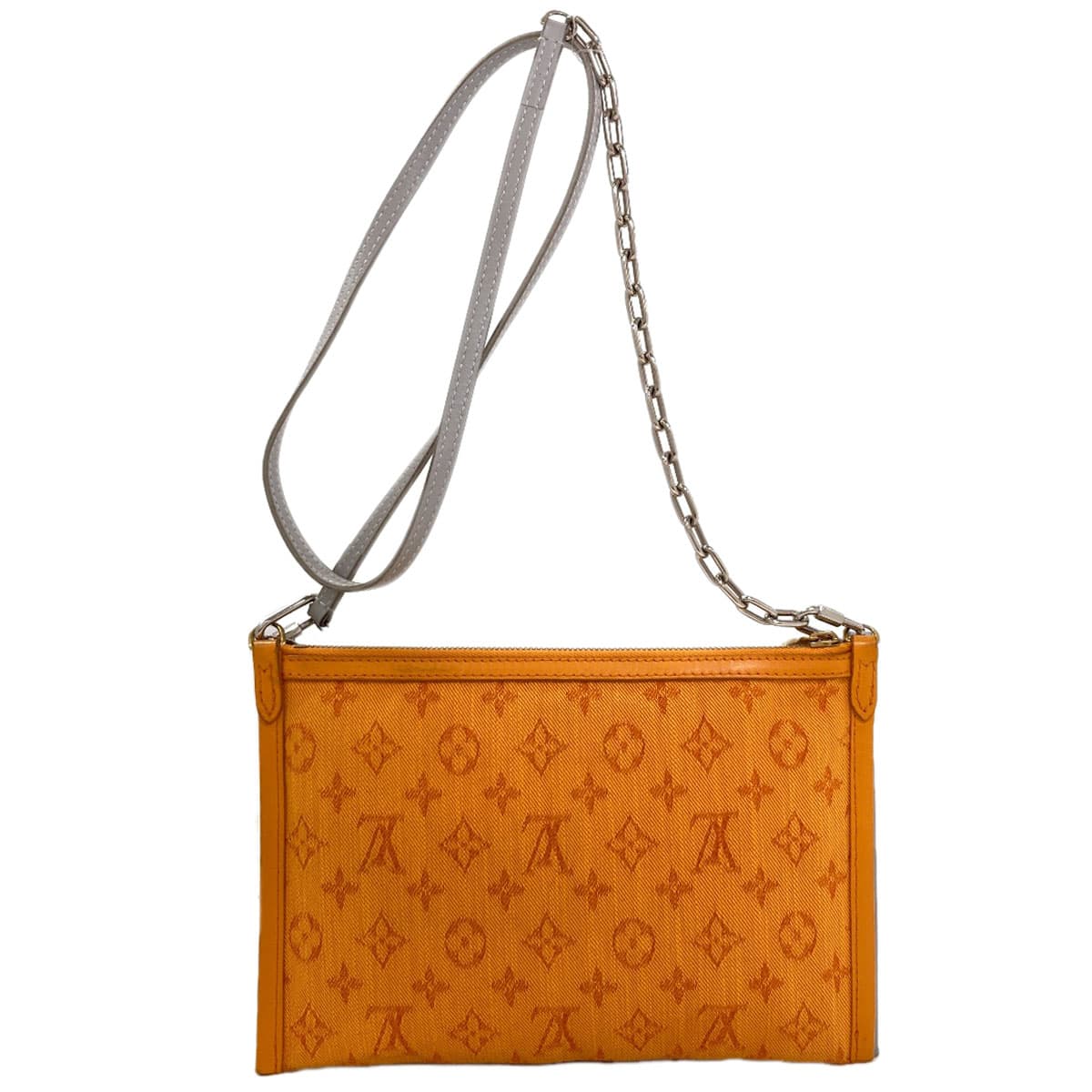 Louis Vuitton M44640 Monogram Flat Messenger Shoulder Bag Monogram Canvas/Monogram Denim for Women [Used] [LOUIS VUITTON] M44640 2