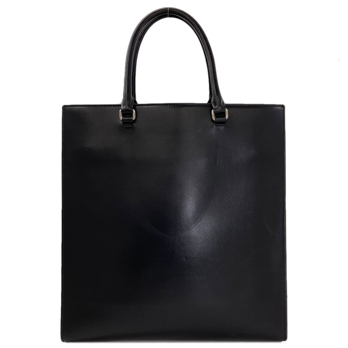 Prada logo handbag calf leather for women [Used] [PRADA] 2