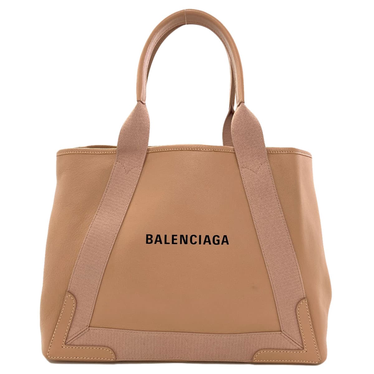 Balenciaga 581292 Navy Cabas S Handbag Calf Leather Ladies [Used] [BALENCIAGA] 581292