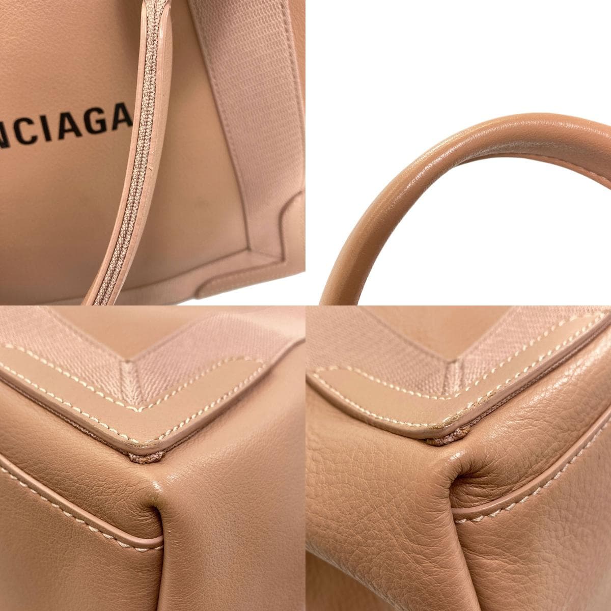 Balenciaga 581292 Navy Cabas S Handbag Calf Leather Ladies [Used] [BALENCIAGA] 581292 9