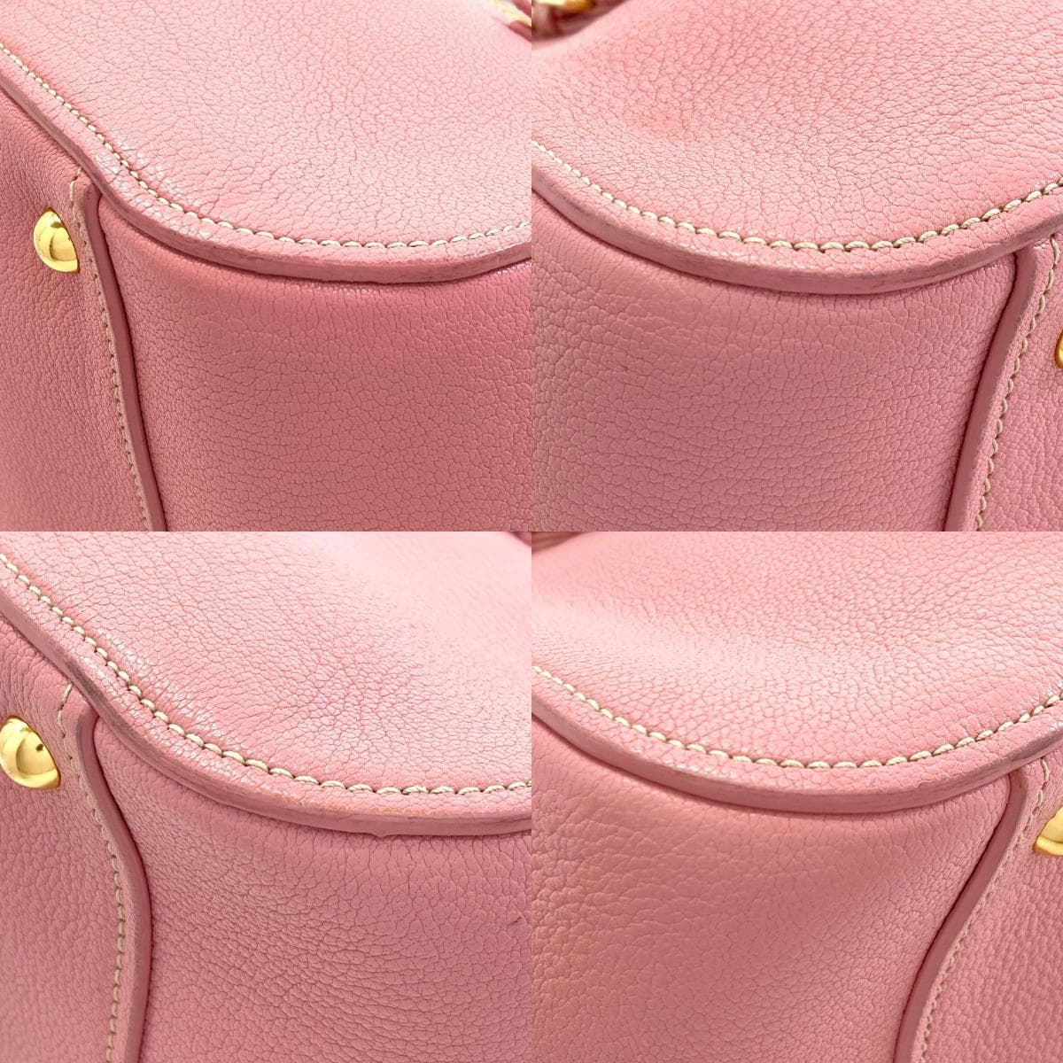 Miu Miu Madras 2WAY Handbag Leather Ladies [Used] [MIUMIU] 10