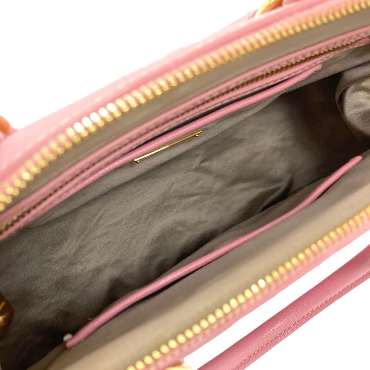 Miu Miu Madras 2WAY Handbag Leather Ladies [Used] [MIUMIU] 5