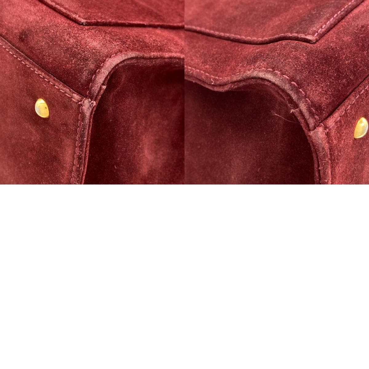 Chanel Coco Mark Gold Hardware Tote Bag Suede Ladies [Used] [CHANEL] 10