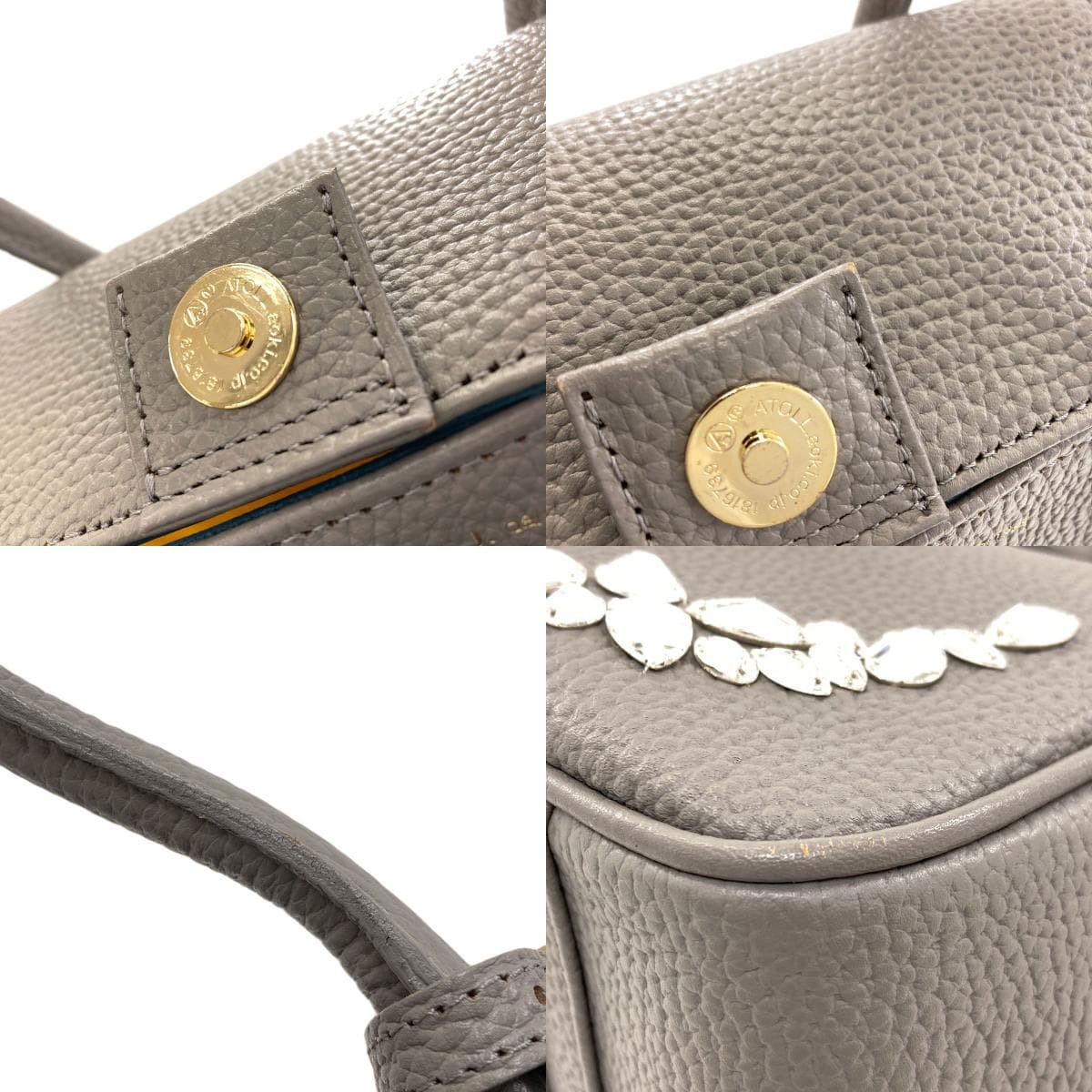 ADMJ Logo Handbag Leather Ladies [Used] [ADMJ] 9