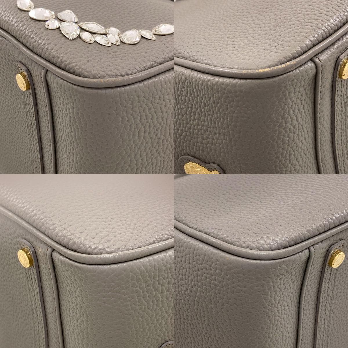 ADMJ Logo Handbag Leather Ladies [Used] [ADMJ] 10