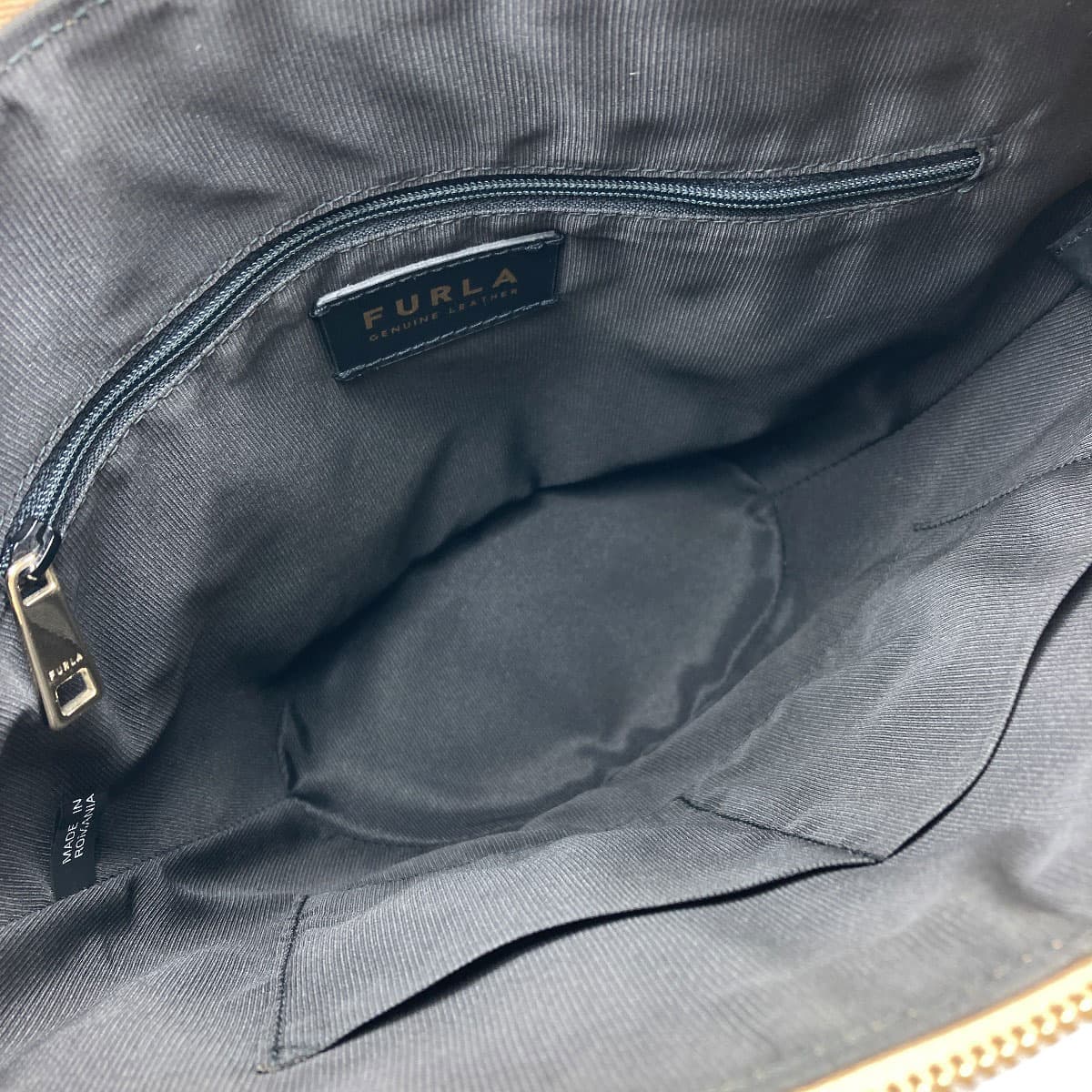 Furla Share 2WAY Handbag Raffia/Leather Ladies [Used] [Furla] 5