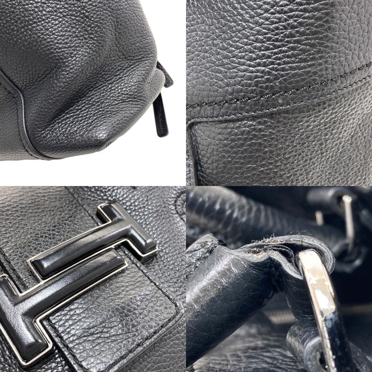 Tod's Double T Shopping Bag 2WAY Tote Bag Leather Women's [Used] [TODS] 9