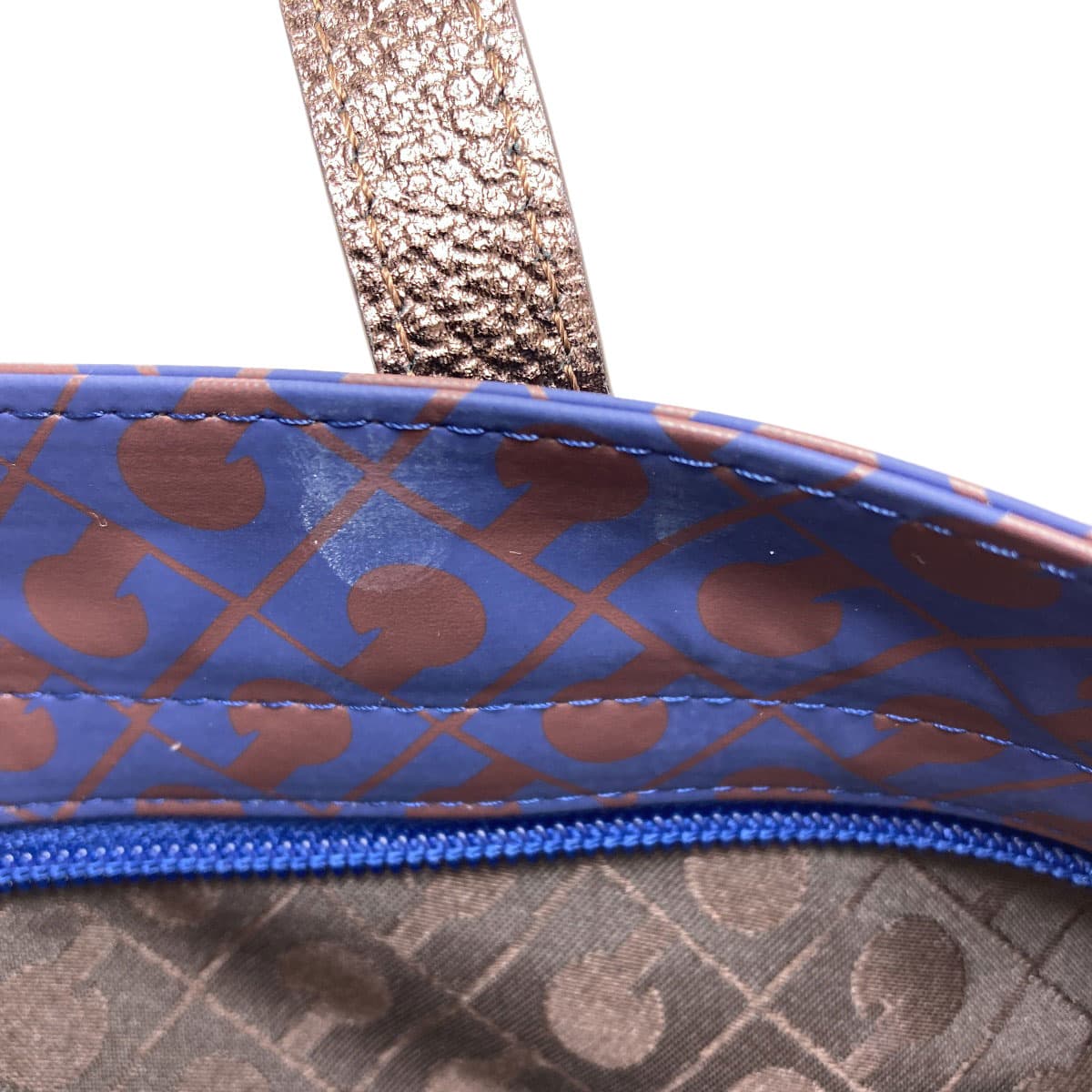 Gherardini Softy Logo Motif Handbag Polyester Ladies [Used] [GHERARDINI] 8