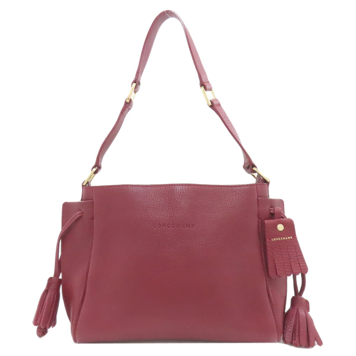 [Special Coupon Offer: April 24–April 27, until 11:59 PM] Longchamp One-Shoulder Leather Shoulder Bag for Women [Pre-owned] [Longchamp]