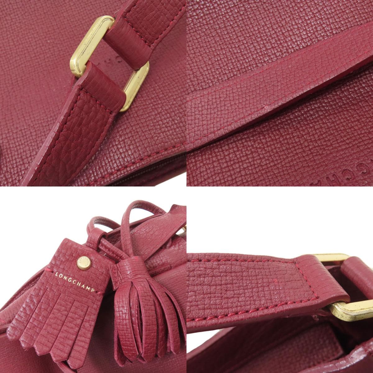 [Special Coupon Offer: April 24–April 27, until 11:59 PM] Longchamp One-Shoulder Leather Shoulder Bag for Women [Pre-owned] [Longchamp] 8