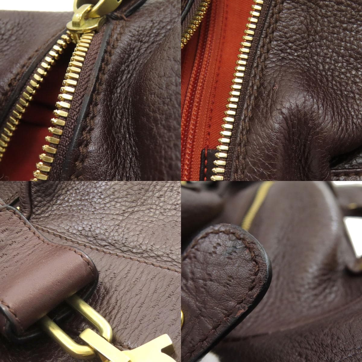 Salvatore Ferragamo Gancini Hardware Handbag, Leather, Women's [Pre-owned] [Salvatore Ferragamo] 8