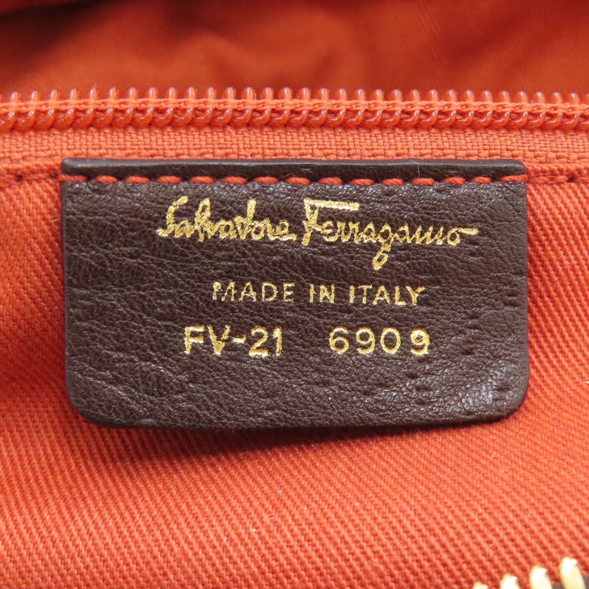 Salvatore Ferragamo Gancini Hardware Handbag, Leather, Women's [Pre-owned] [Salvatore Ferragamo] 6