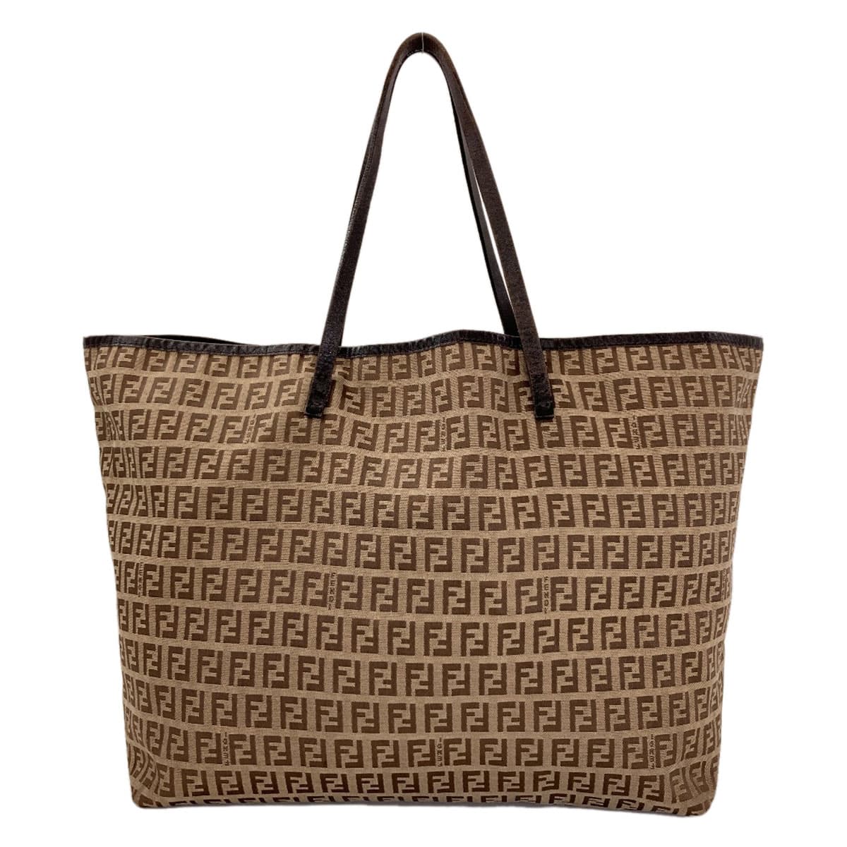 Fendi Zucca Print Tote Bag, Nylon, Women's [Pre-owned] [FENDI]