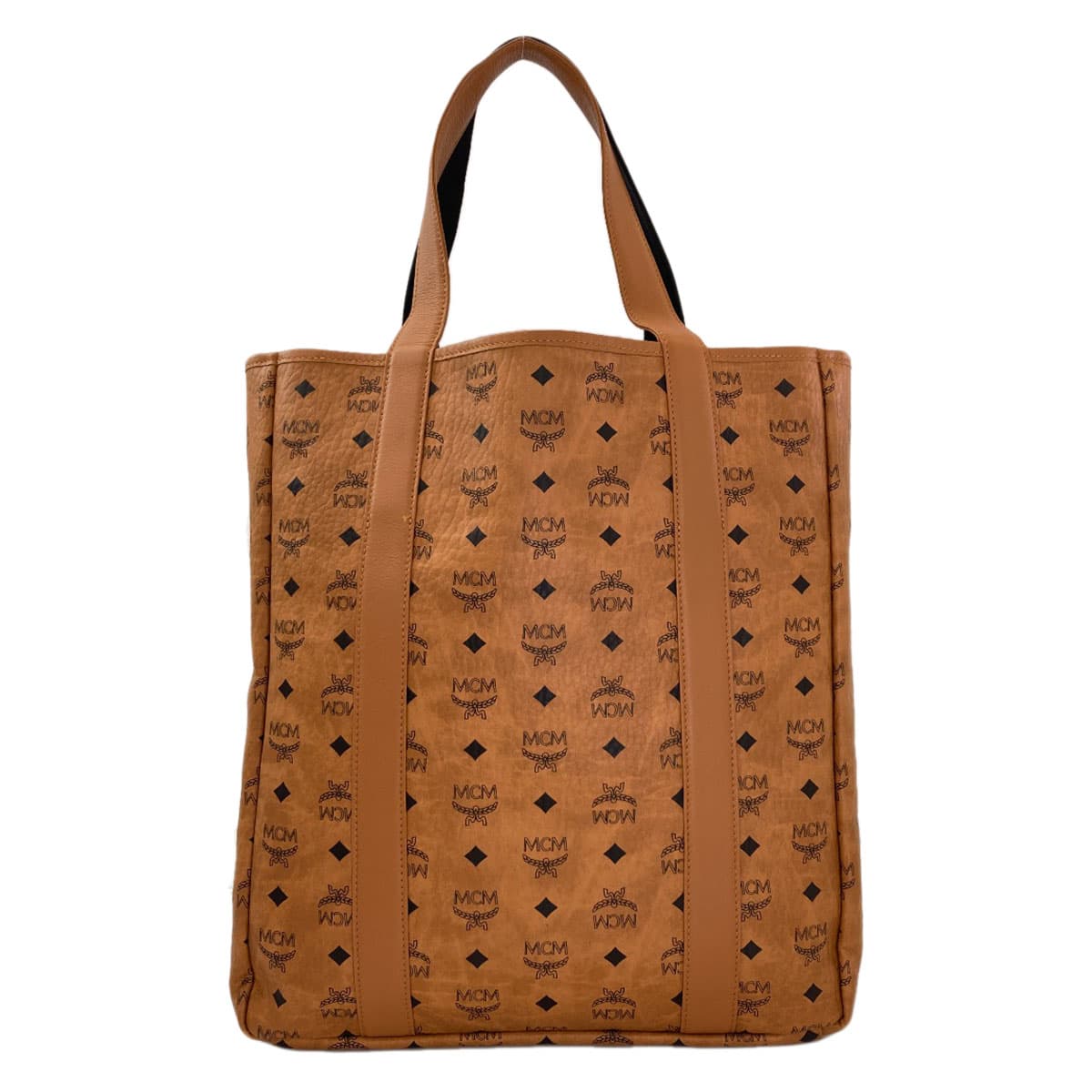 MCM Camouflage Print Tote Bag, Leather/Canvas, Women's [Pre-owned] [MCM] 2