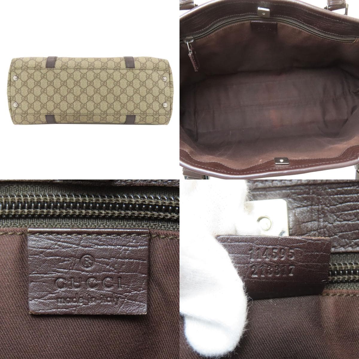 Gucci 114595 GG Supreme Tote Bag, PVC, Women's [Pre-owned] [GUCCI] 114595 4