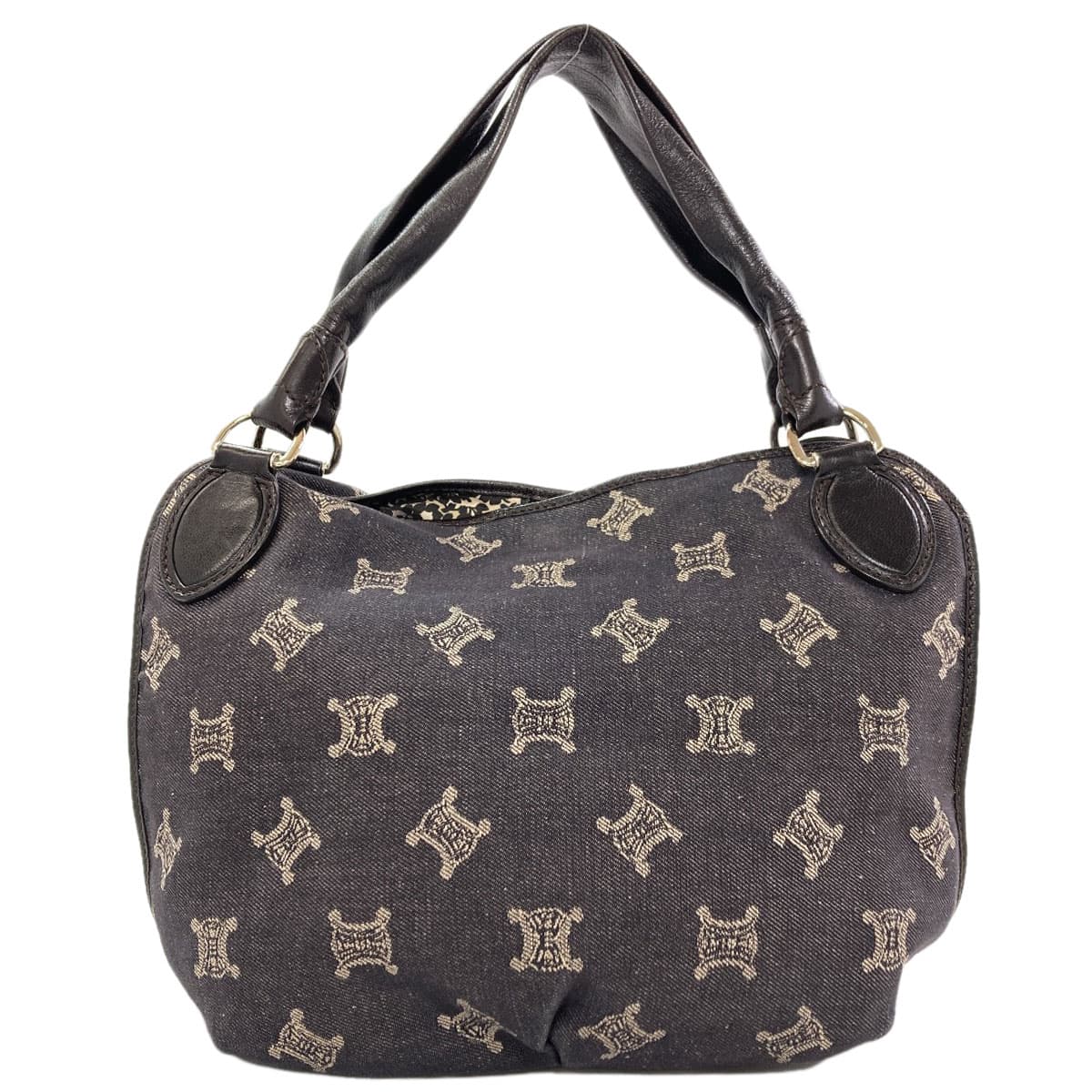 Celine Macadam Print Handbag, Denim, Women's [Pre-owned] [CELINE] 2