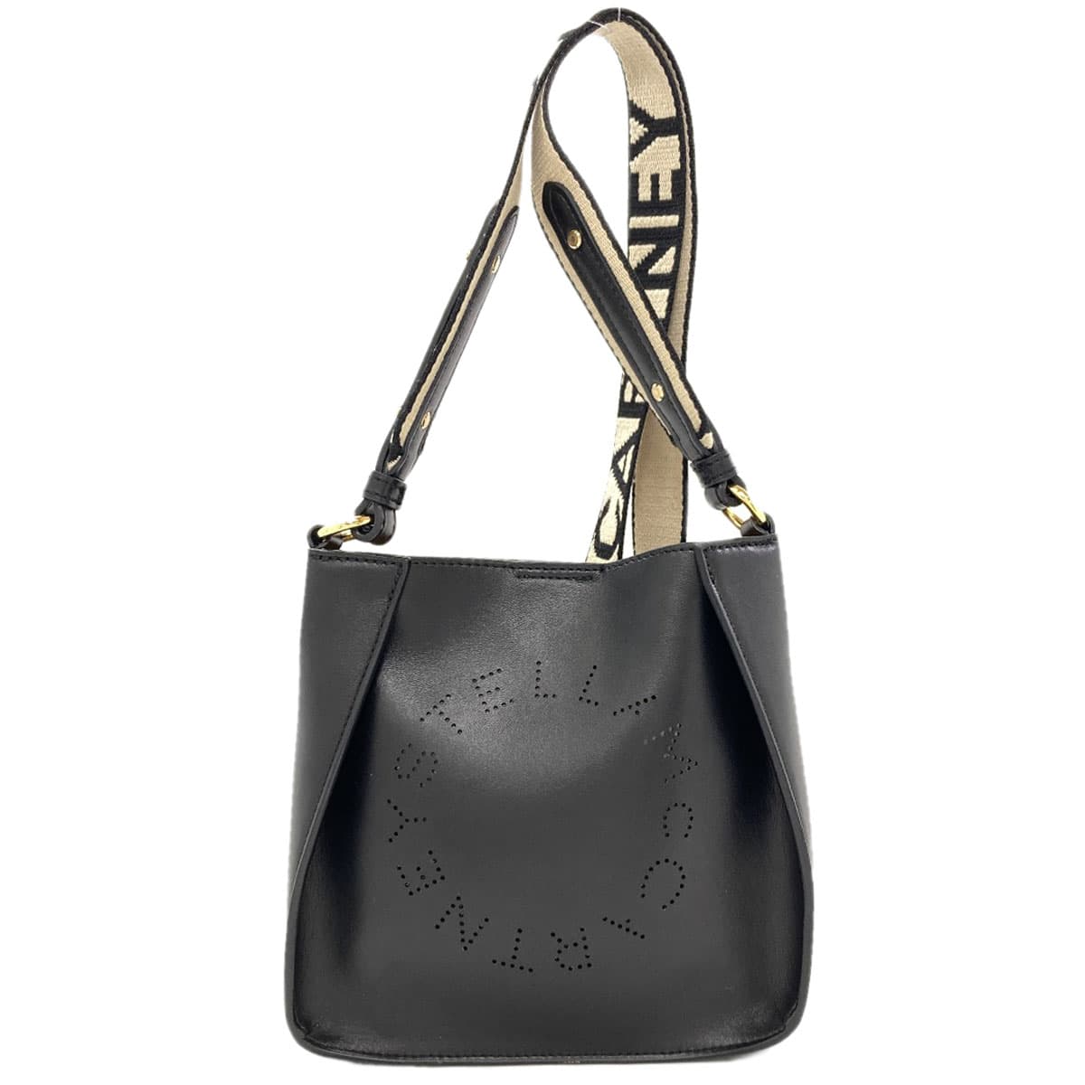 Stella McCartney Logo Shoulder Bag, Polyester, Women's [Pre-owned] [Stella McCartney]