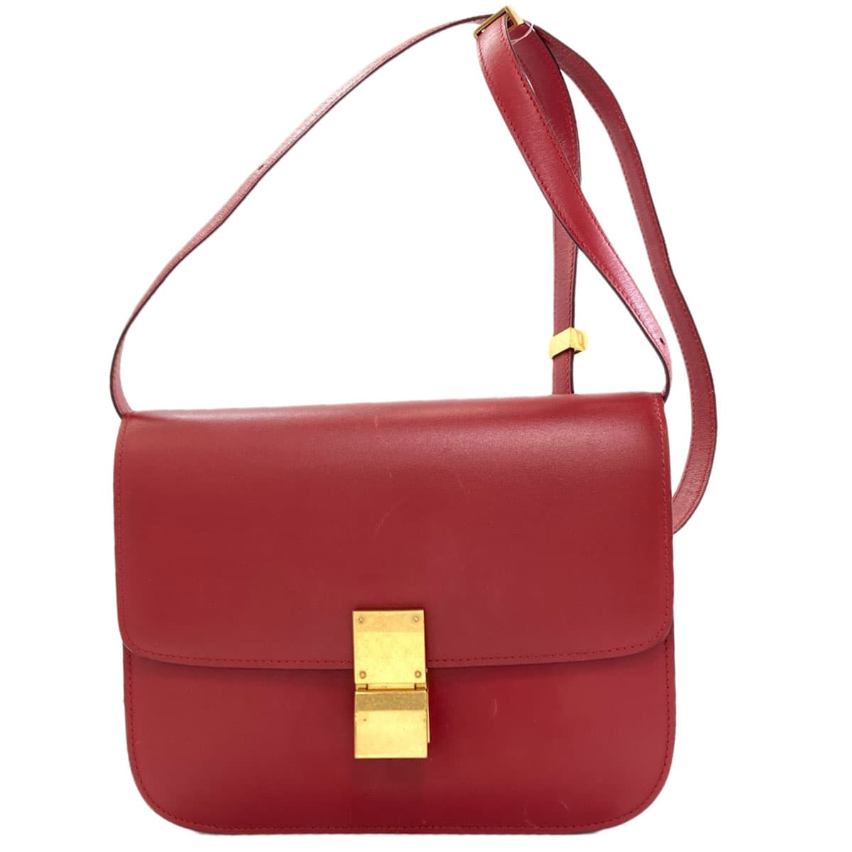 Celine Classic Box Shoulder Bag, Calfskin, Women's [Pre-owned] [CELINE]