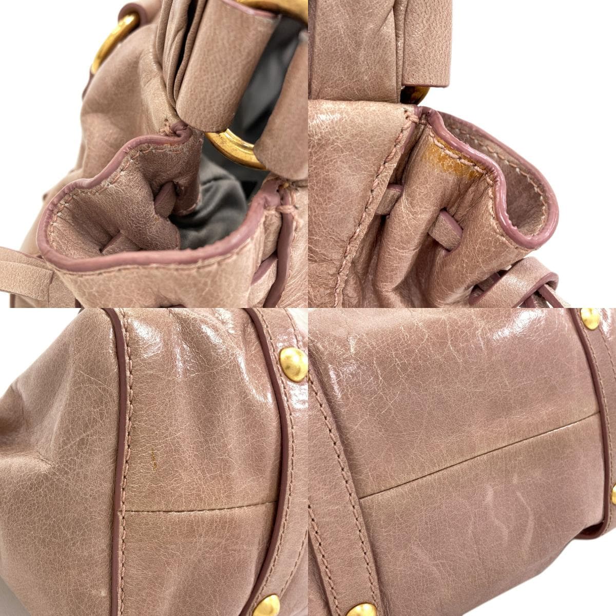 Miu Miu 2-Way Handbag, Calfskin, Women's [Pre-owned] [MIUMIU] 7