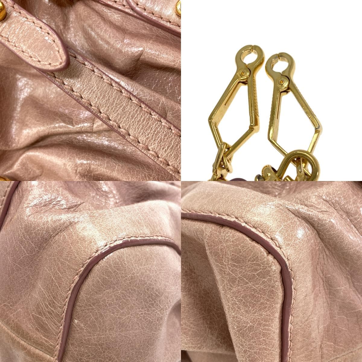 Miu Miu 2-Way Handbag, Calfskin, Women's [Pre-owned] [MIUMIU] 9