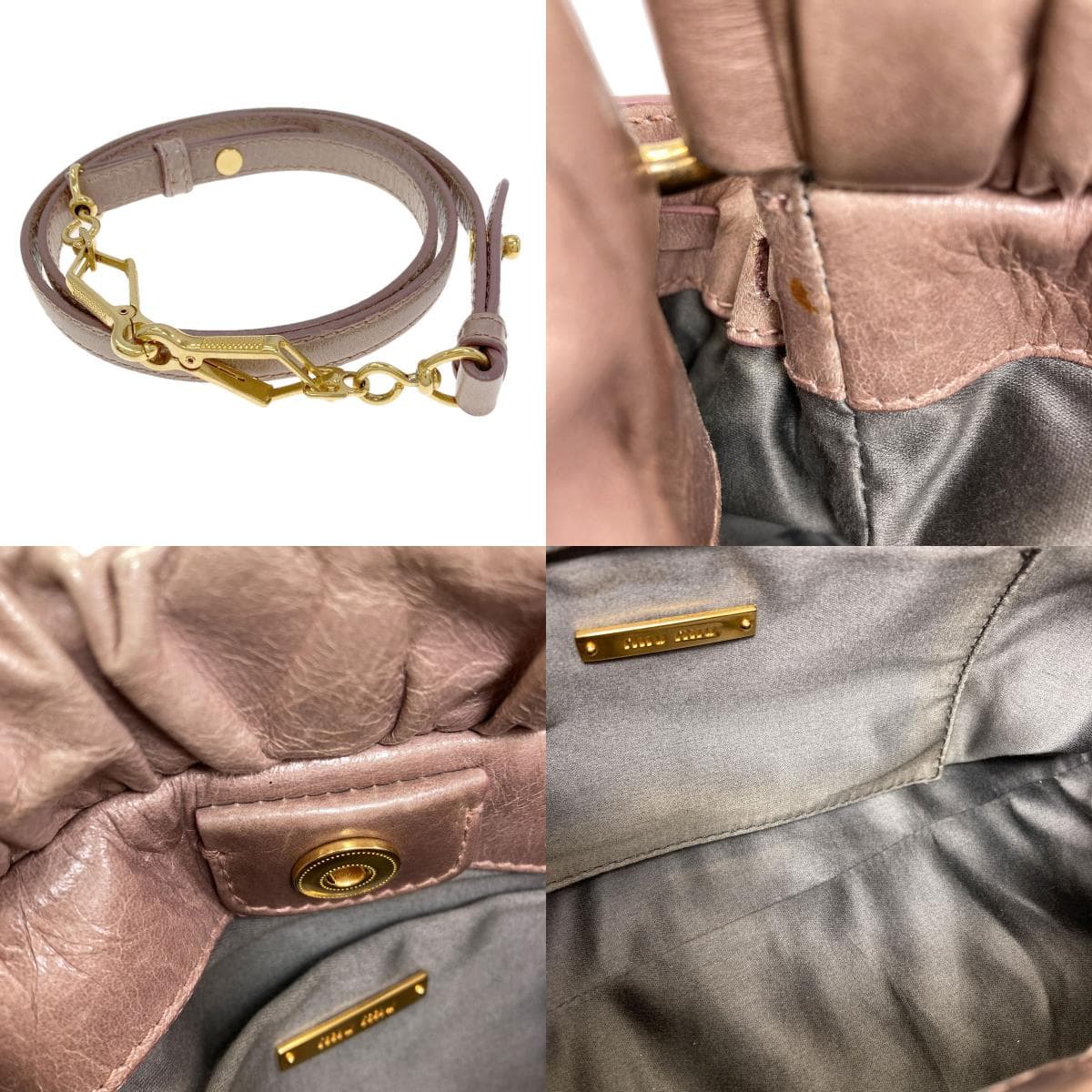 Miu Miu 2-Way Handbag, Calfskin, Women's [Pre-owned] [MIUMIU] 6