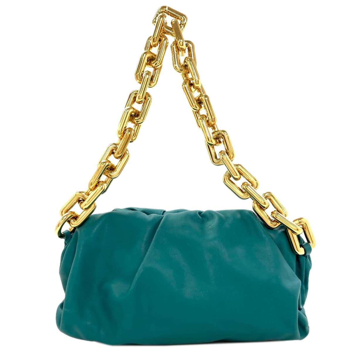 Bottega Veneta One-Shoulder Chain Shoulder Bag, Calf Leather, Women's [Pre-owned] [BOTTEGA VENETA]