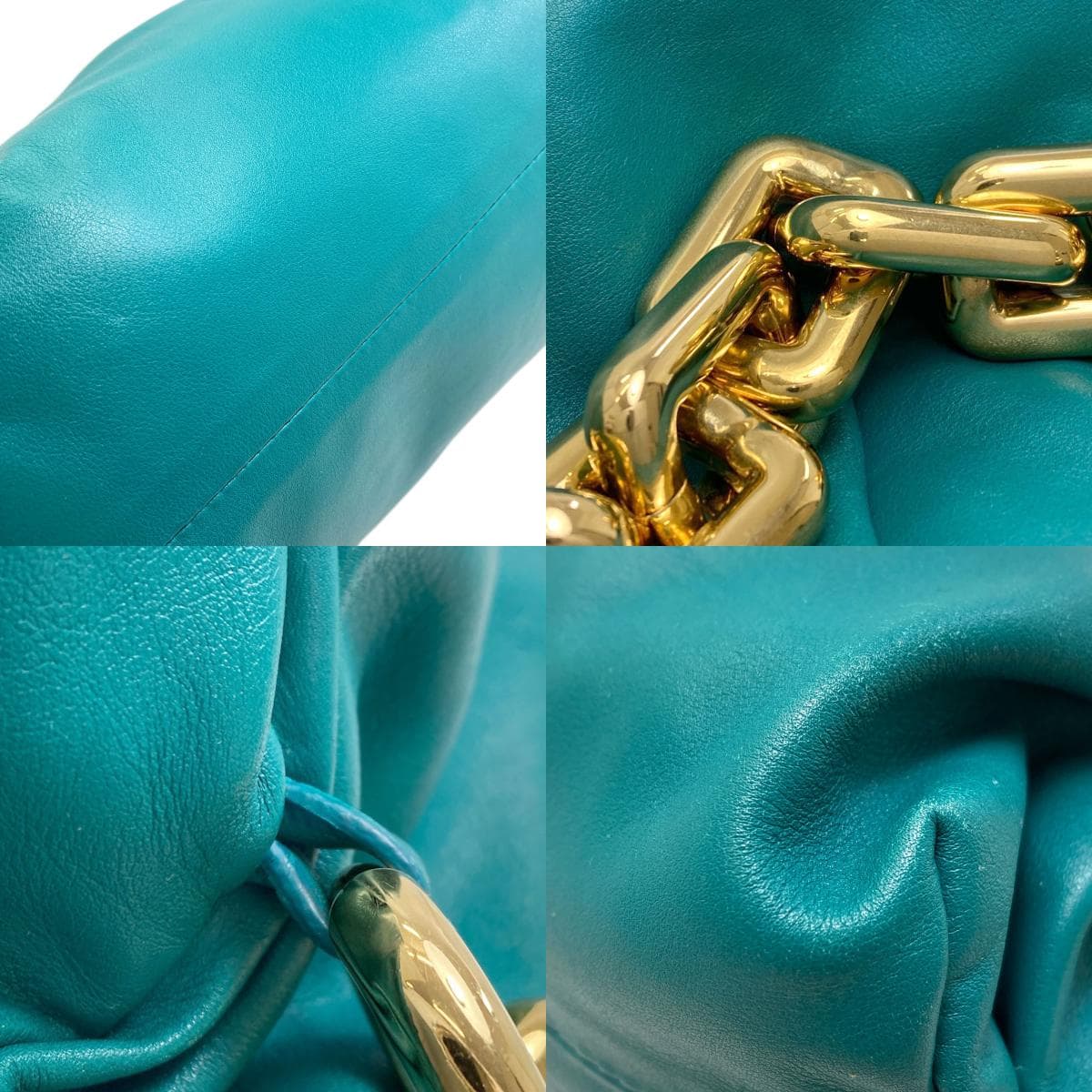 Bottega Veneta One-Shoulder Chain Shoulder Bag, Calf Leather, Women's [Pre-owned] [BOTTEGA VENETA] 9