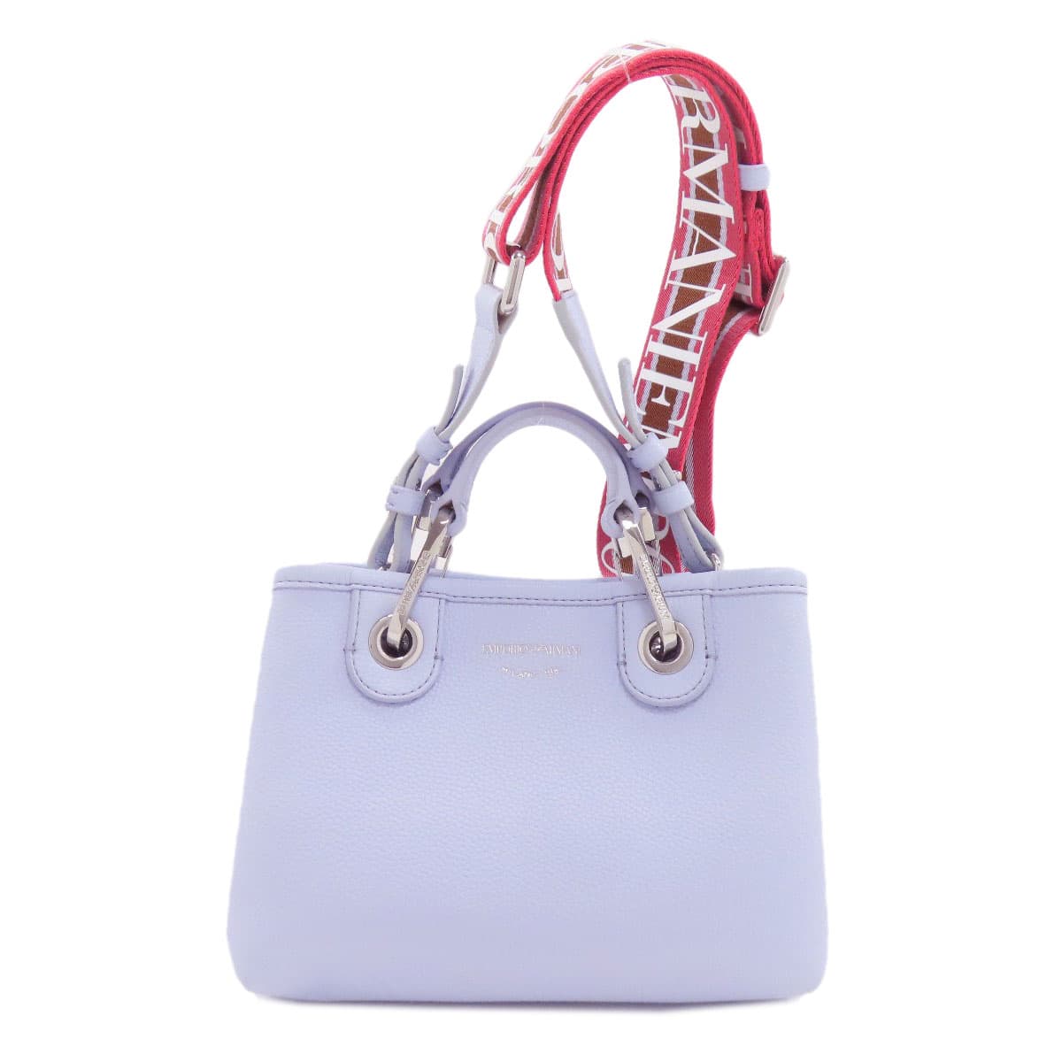 Emporio Armani My EA Di Print 2-Way Handbag, Leather, Women's [Pre-owned] [Emporio Armani]